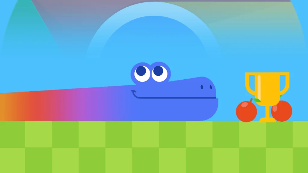 Google Snake dark mode