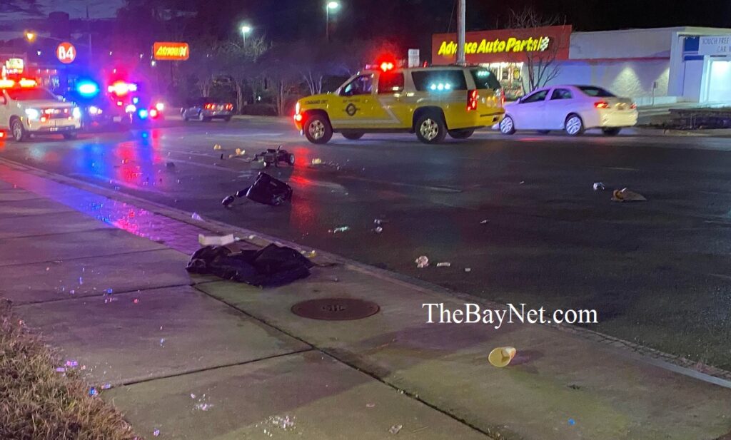 Police Investigating Fatal Crash Involving Man Crossing Great Mills Road In A Wheelchair Crash 12 2 22 4 1024x617