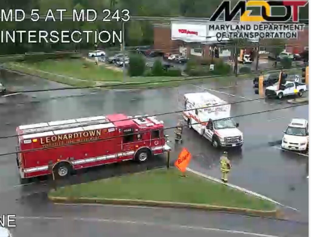 One Transported To Nearby Hospital From Vehicle Collision In Leonardtown IMG 7065 1024x780