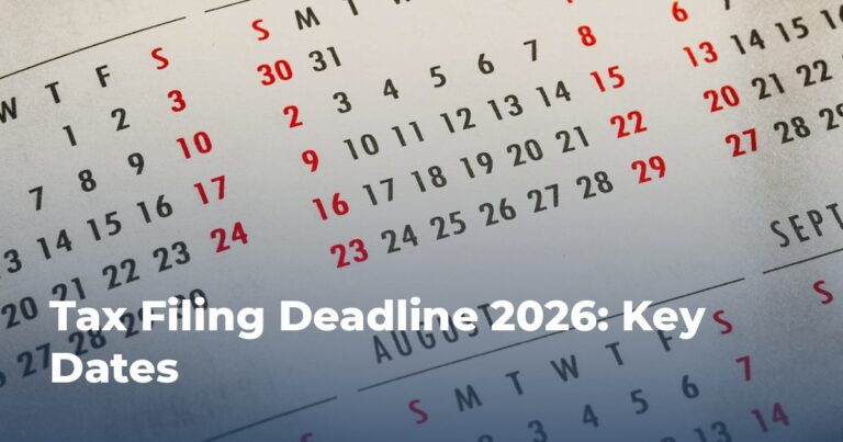 Tax Filing Deadline 2026: Key Dates